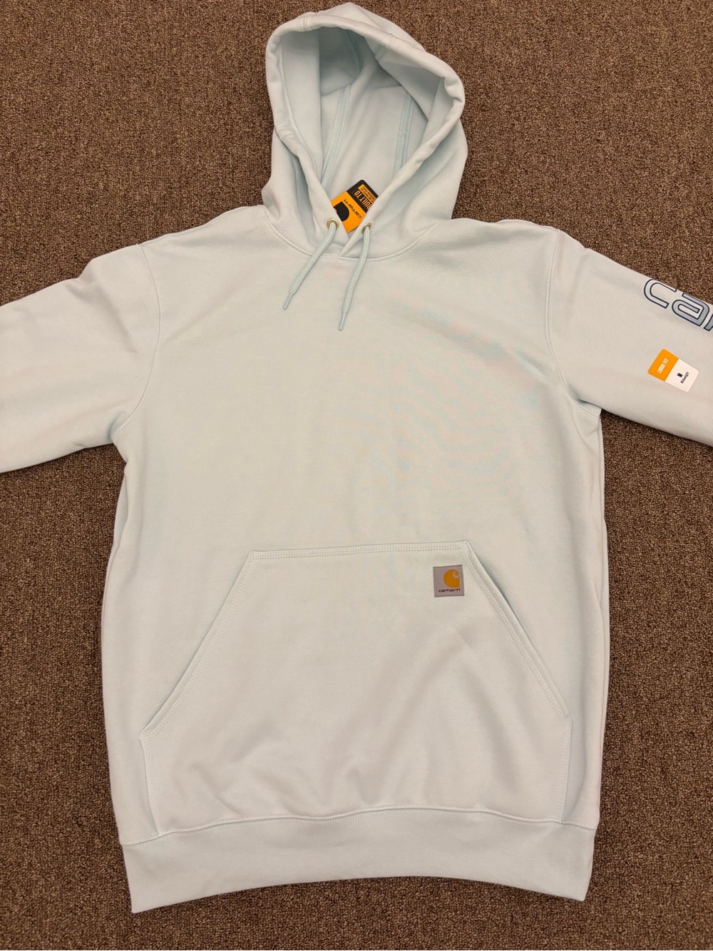 Carhartt Light Blue Crewneck Hoodie for Men